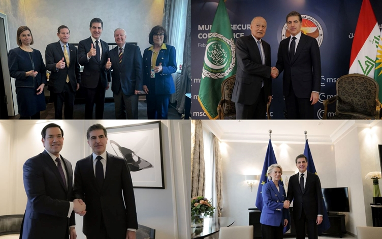 Li Munîhê dîplomasiya germ: Nêçîrvan Barzanî bi serkirdeyên cîhanê re civiya