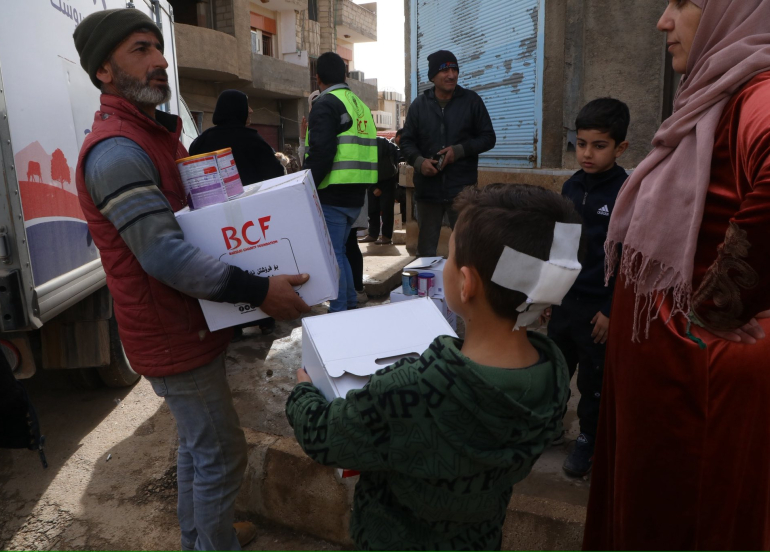 مؤسسة بارزاني الخيرية تواصل تقديم لمساعدات للكورد في غرب كوردستان 