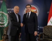President Nechirvan Barzani meets with Secretary-General Ahmed Aboul Gheit