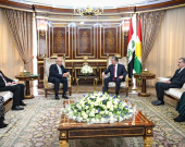 مەسرور بارزانی، سەرۆکی حکوومەتی هەرێمی کوردستان، پێشوازی لە ئوسامە ئیبراهیم نەففاع، باڵیۆزی هەنگاریا لە عێراق کرد.