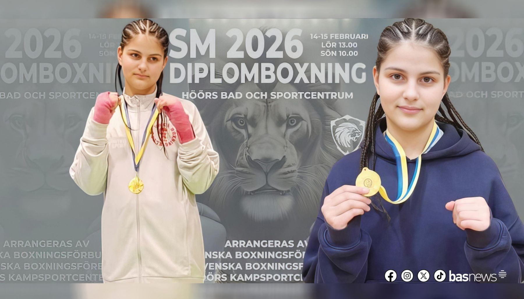 Keça Boksor a Kurd li Swêdê madalyaya zêr bidestxist