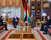 لـــە پیرمام سەرۆك مەسعود بارزانی پێشوازی لە بەڕێز جوشوا هاریس هەڵسوڕێنەری باڵیۆزخانەی ئەمەریكا لە عێراق كرد.