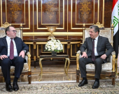 مسرور البارزاني  يستقبل القائم بأعمال السفارة الأمريكية لدى العراق