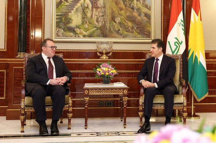 ســەرۆکی هەرێمی کوردستان لەگەڵ هەڵسووڕێنەری باڵیۆزخانەی ئەمریکا لە عێراق کۆبووەوە و جەختیان لە برەودان بە پەیوەندییەکان کردەوە.