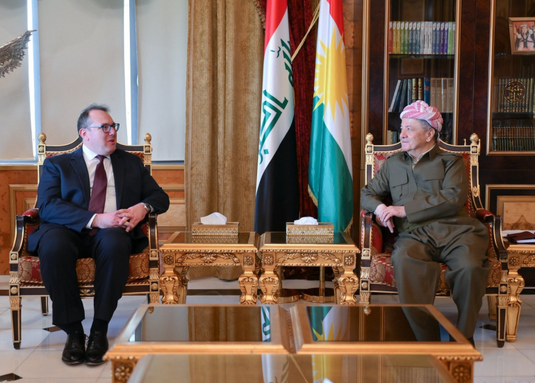 Serok Barzanî Pêşwazî li Joshua Harris kir