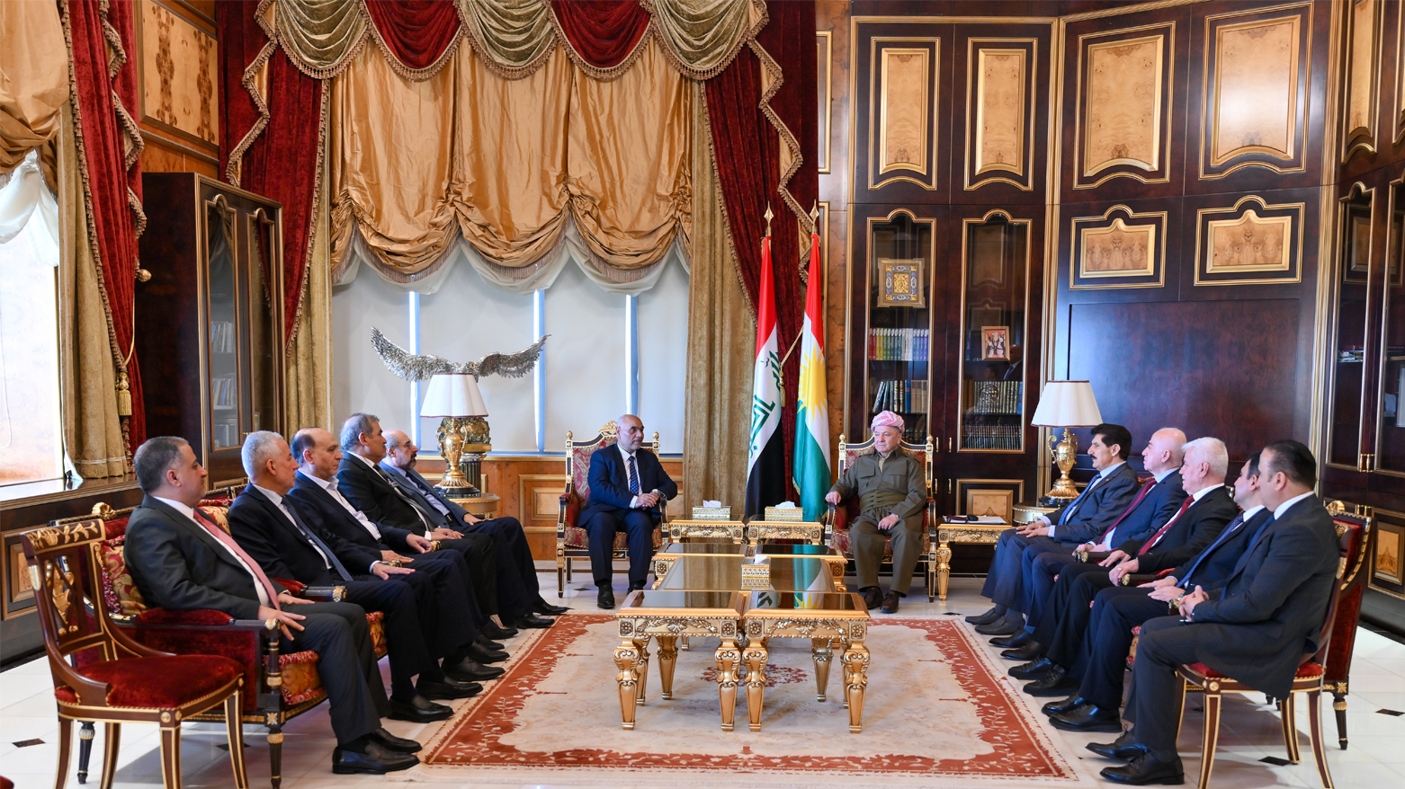 سەرۆک بارزانی و شاندێکی باڵای حزبی دەعوەی عێراقی بارودۆخی سیاسیی عێراق و ناوچەکەیان تاوتوێ کرد و جەختیان لە پەیوەندی و هەماهەنگیی نێوان لایەنەکان کردەوە