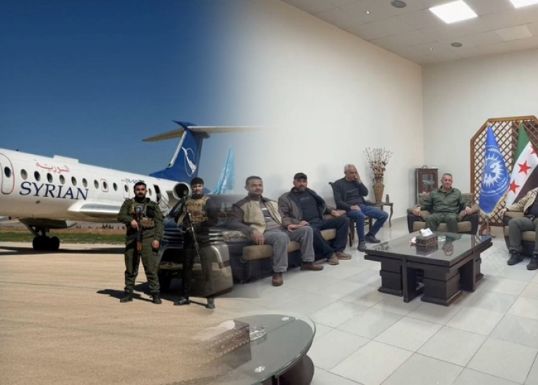 Şandeyek ji bo vekirina Balafirgeha Qamişloyê gihîşt balafirgehê