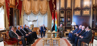 الرئيس بارزانی يستقبل وفداً رفيعاً من حزب الدعوة العراقي