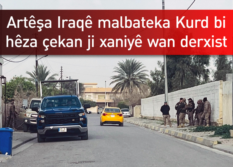 Artêşa Iraqê li Kerkûkê xaniyê welatiyekê Kurd dagir kir