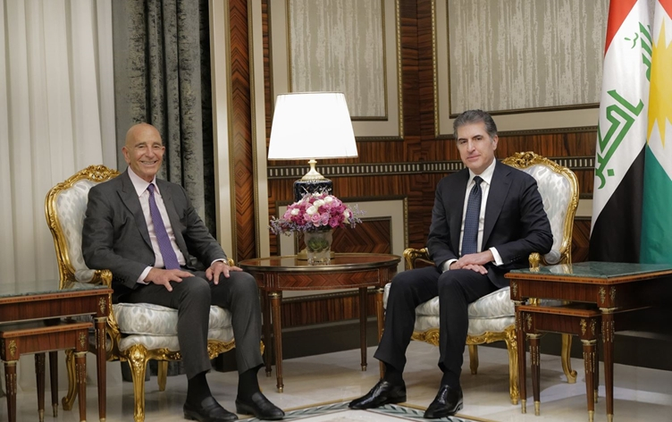 Tom Barrack: Me bi Nêçîrvan Barzanî re civîneke berfireh pêk anî