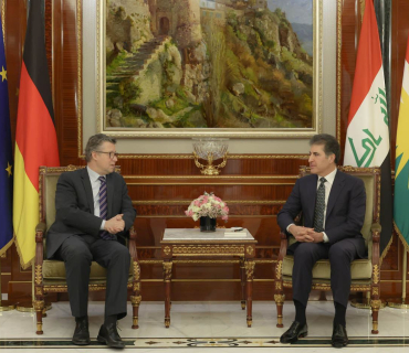 ســـەرۆکـــی هەرێمی کوردستان لەگەڵ وەزیری دەوڵەتی ئەڵمانیا بۆ کاروباری دەرەوە و شاندی یاوەری کۆبووەوە