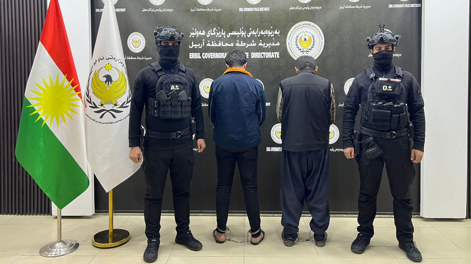 شرطة أربيل تعلن اعتقال المتهَمَين بقتل شخصين في ناحية رزگاري