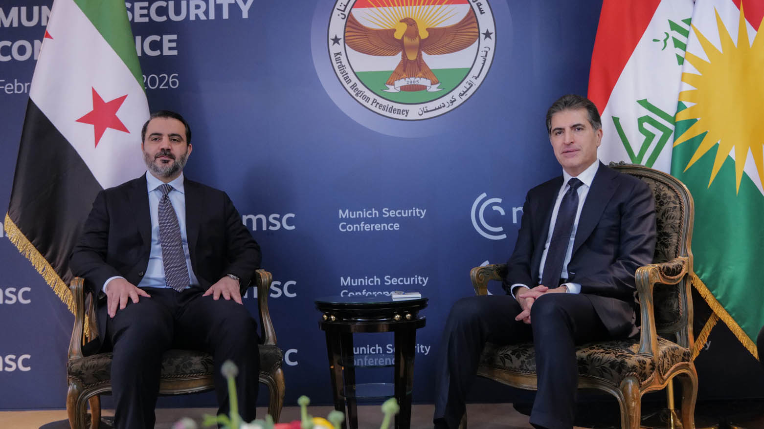 Nêçîrvan Barzanî û Şeybanî tekeziyê li ser parastina aramiya herêmê dikin