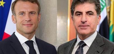 نيجيرفان بارزاني وماكرون يؤكدان ضرورة تكثيف الجهود الدولية لتهدئة الوضع بالمنطقة