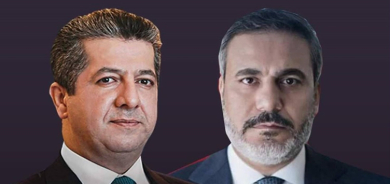 مسرور بارزاني وهاكان فيدان يؤكدان على أهمية الحفاظ على السلام والاستقرار في المنطقة