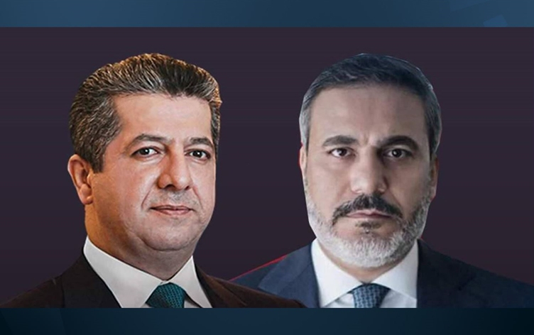 مسرور بارزاني وهاكان فيدان يؤكدان على أهمية الحفاظ على السلام والاستقرار في المنطقة