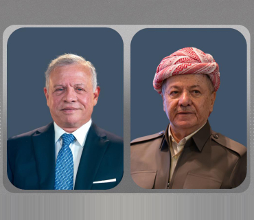 ســـەرۆک مــەســعـــود بــارزانــی و بەڕێز شا عەبدولڵای پاشای ئۆردن پەیوندییەکی تەلەفۆنیان ئەنجامدا.