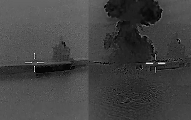 CENTCOM: Me li keştiya dronhilgir a Îranê xist û keştî dişewite