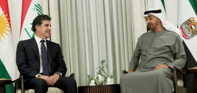 نيجيرفان بارزاني والرئيس الإماراتي يؤكدان أهمية تكثيف الجهود لتهدئة أوضاع المنطقة