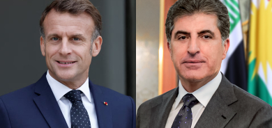 President Nechirvan Barzani and President Emmanuel Macron reiterate the importance of preserving peace and stability