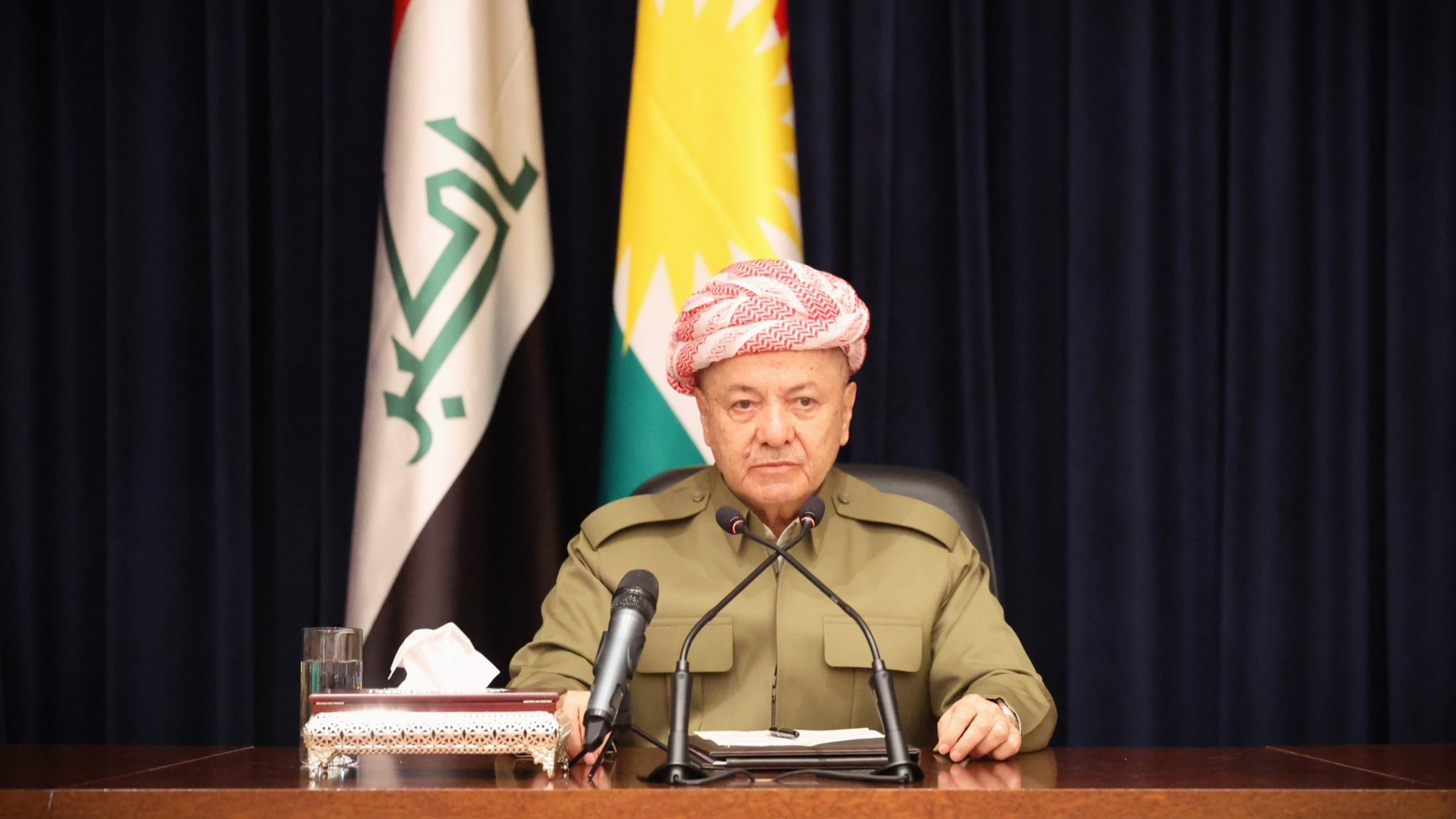 ســـەرۆک بارزانی پەیامێکی سەبارەت بە هێرش و پەلامارەکانی سەر هەرێمی کوردستان بۆ رای گشتی بڵاوکردەوە.