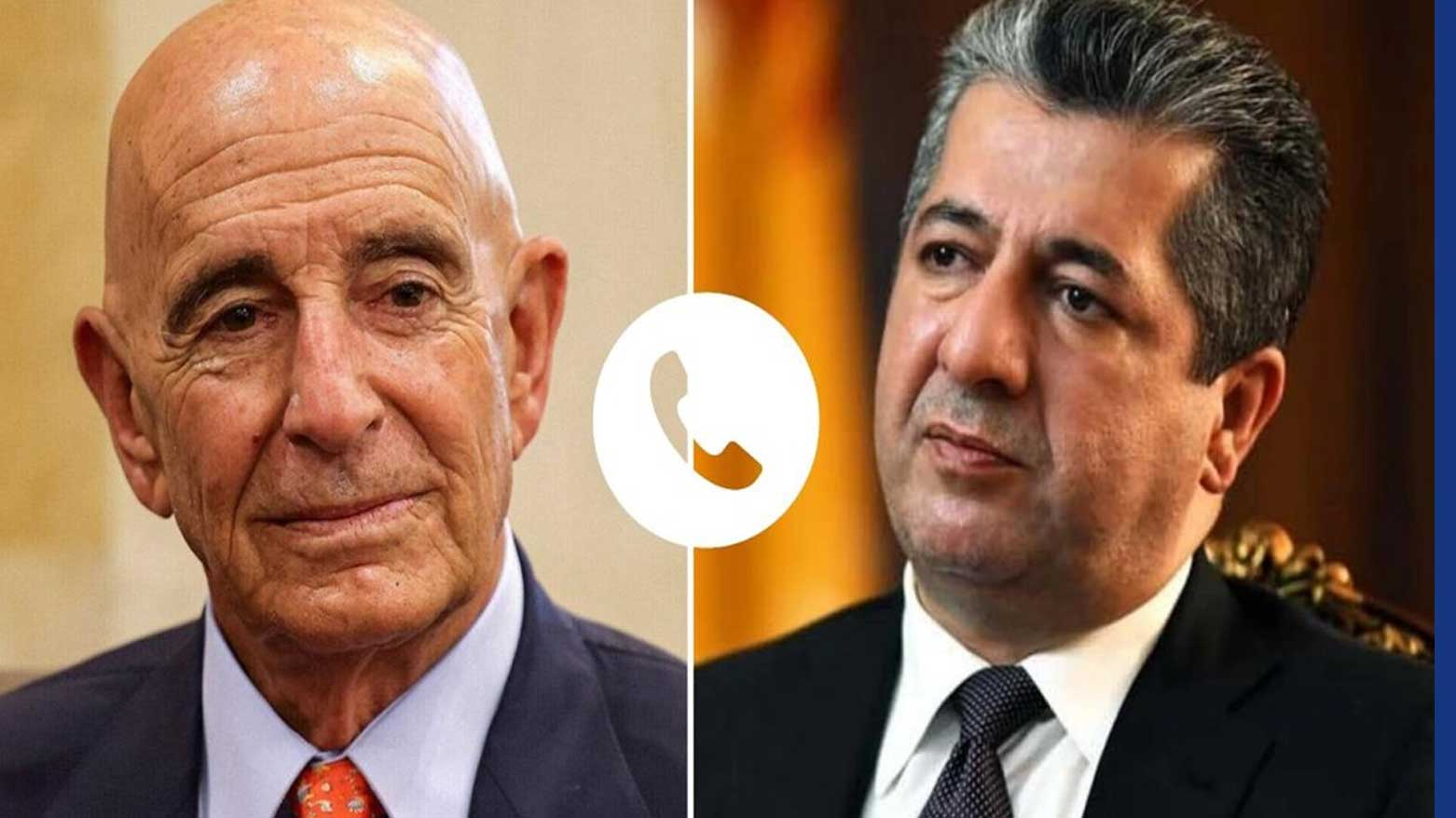 رئيس الحكومة ومبعوث الرئيس الأمريكي يدينان الهجمات على إقليم كوردستان والسفارة الأمريكية في بغداد