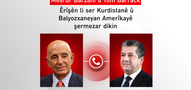 Mesrûr Barzanî û Tom Barrack êrîşên li ser Kurdistanê û Balyozxaneya Amerîkayê şermezar dikin
