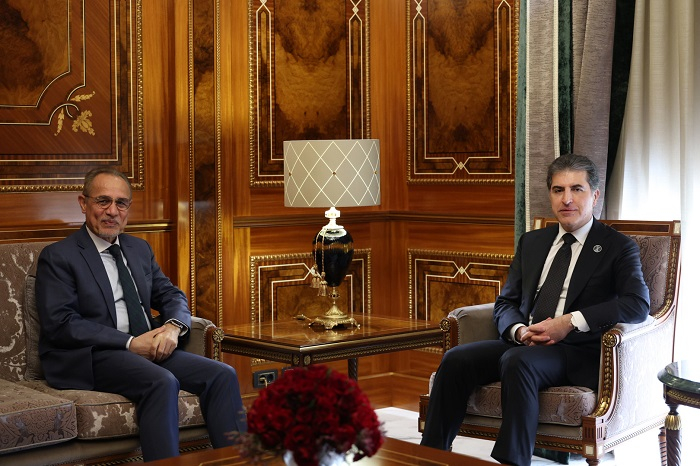 President Nechirvan Barzani receives UN Resident and Humanitarian Coordinator for Iraq