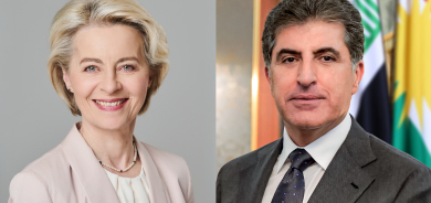 President Nechirvan Barzani and President of the European Commission Ursula von der Leyen discuss regional developments