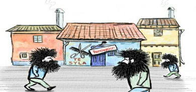 كاریكاتێر، ئەم كاریكاتێرە باس لە گرنگینەدانی مرۆڤەكان دەكات