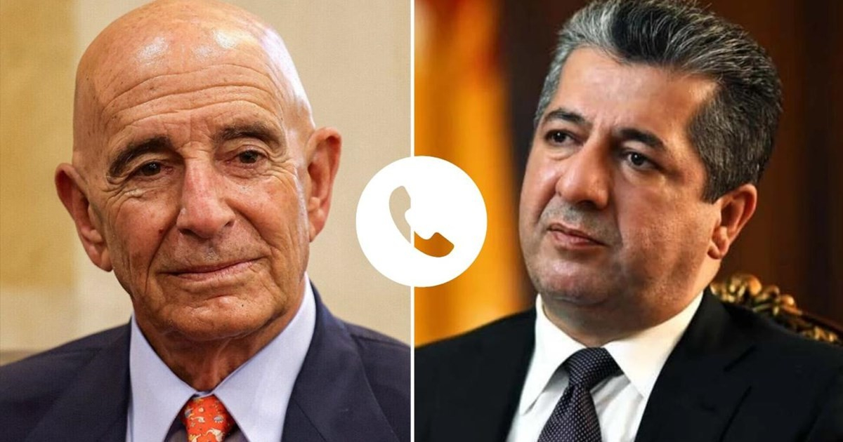 رئيس حكومة إقليم كوردستان يتلقى اتصالاً هاتفياً من المبعوث الخاص للرئيس الأمريكي