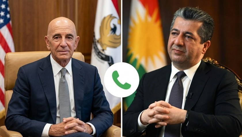 Tom Barrack silav û rêzên Donald Trump gehande Mesrûr Barzanî