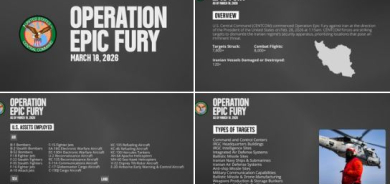 CENTCOM Releases Data on Scale of “Operation Epic Fury” Military Campaign