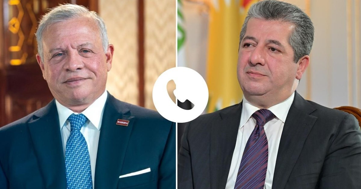 Serokê Hikûmetê û Şahê Urdinê rewşa herêmê nîqaş kirin