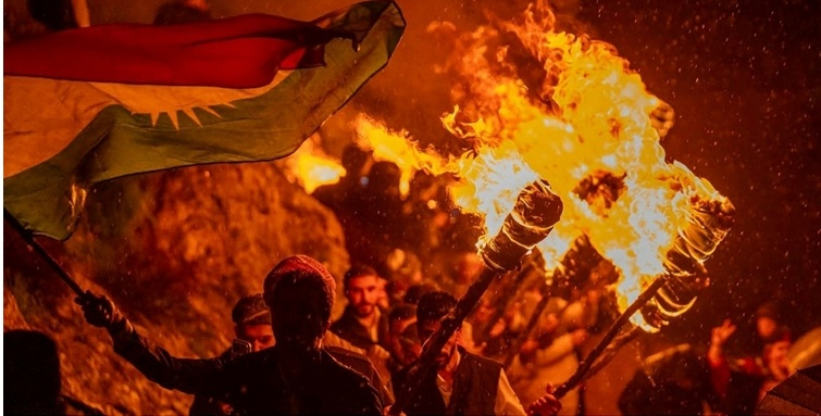 الكورد في أجزاء كوردستان الأربعة وأوروبا يحيون عيد نوروز