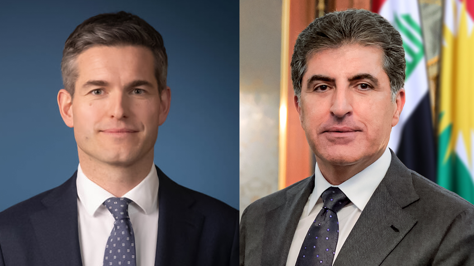 Nêçîrvan Barzanî û Wezîrê Derva yê Hollandayê rewşa navçeyê gotûbêj dikin