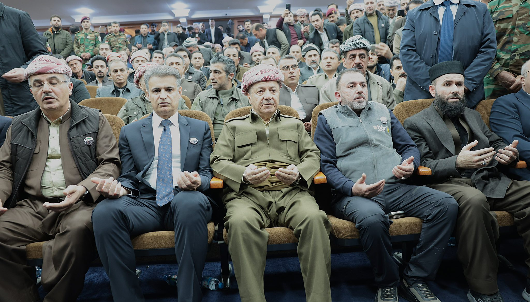President Barzani Attends Funeral of Peshmerga Martyrs in Soran