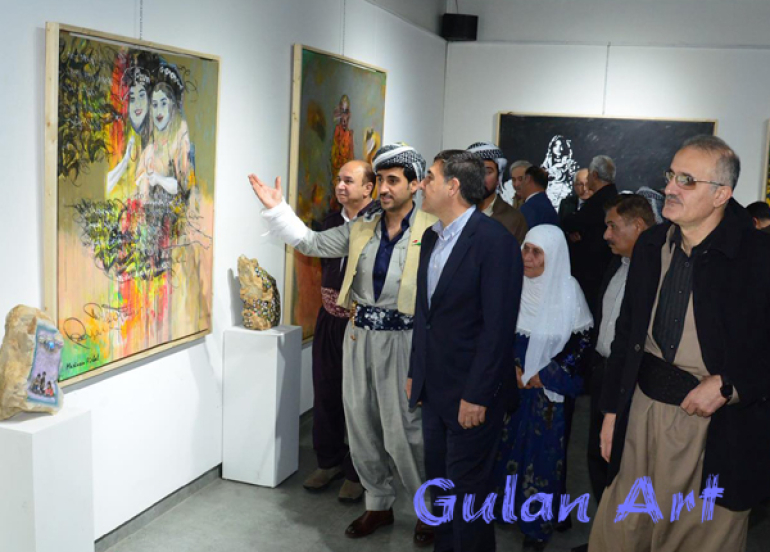 هونەرمەند مەریوان پیرباڵ پێشانگەیەكی تایبەتی شێوەكاری كردەوە