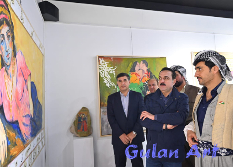 هونەرمەند مەریوان پیرباڵ پێشانگەیەكی تایبەتی شێوەكاری كردەوە