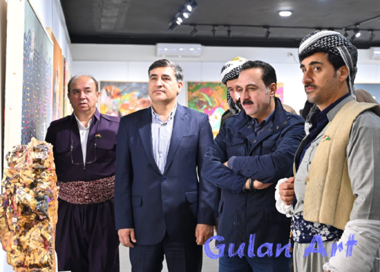 هونەرمەند مەریوان پیرباڵ پێشانگەیەكی تایبەتی شێوەكاری كردەوە