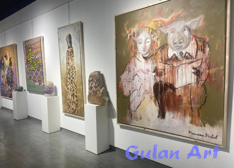 هونەرمەند مەریوان پیرباڵ پێشانگەیەكی تایبەتی شێوەكاری كردەوە