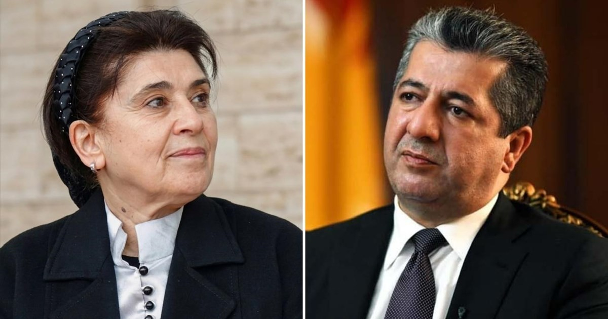 ليلى زانا تعزّي مسرور بارزاني: شهداء البيشمركة أحياء في وجدان الشعب