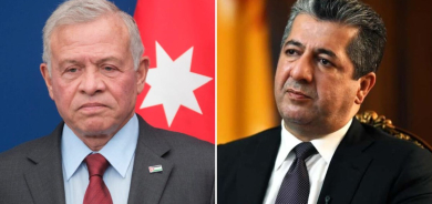 King Abdullah II Offers Condolences to Prime Minister Masrour Barzani