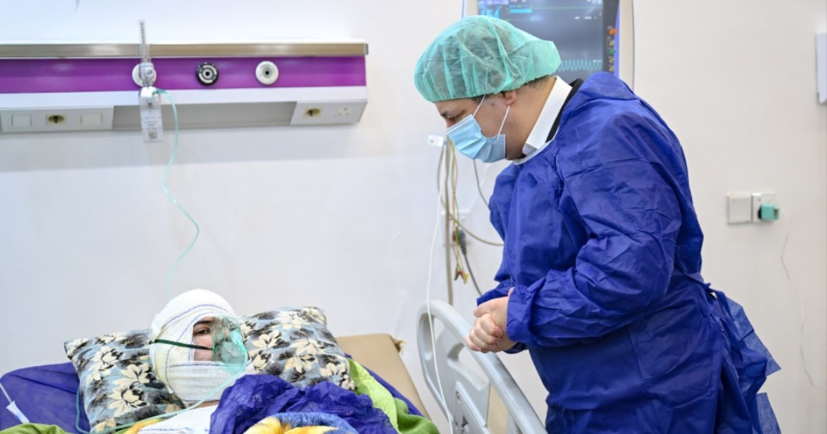 Prime Minister Masrour Barzani Visits Wounded Peshmerga