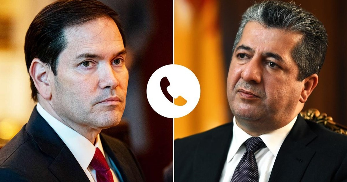 US Secretary of State Condemns Iranian-Backed Attacks in Call with Kurdistan PM Masrour Barzani