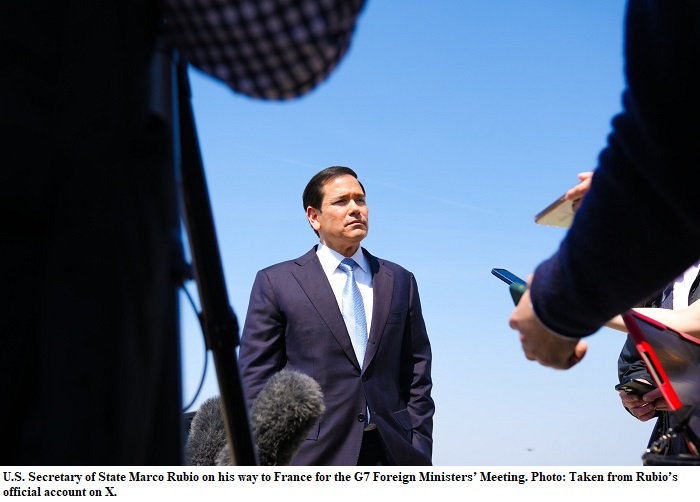 Rubio Heads to France for G7 Talks, Emphasizes Loyalty to American People