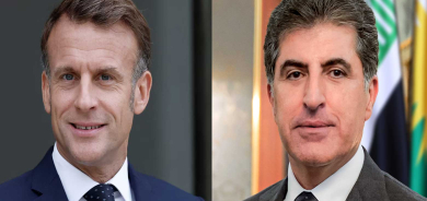 نيجيرفان بارزاني يتلقى اتصالاً هاتفياً من الرئيس الفرنسي إيمانويل ماكرون