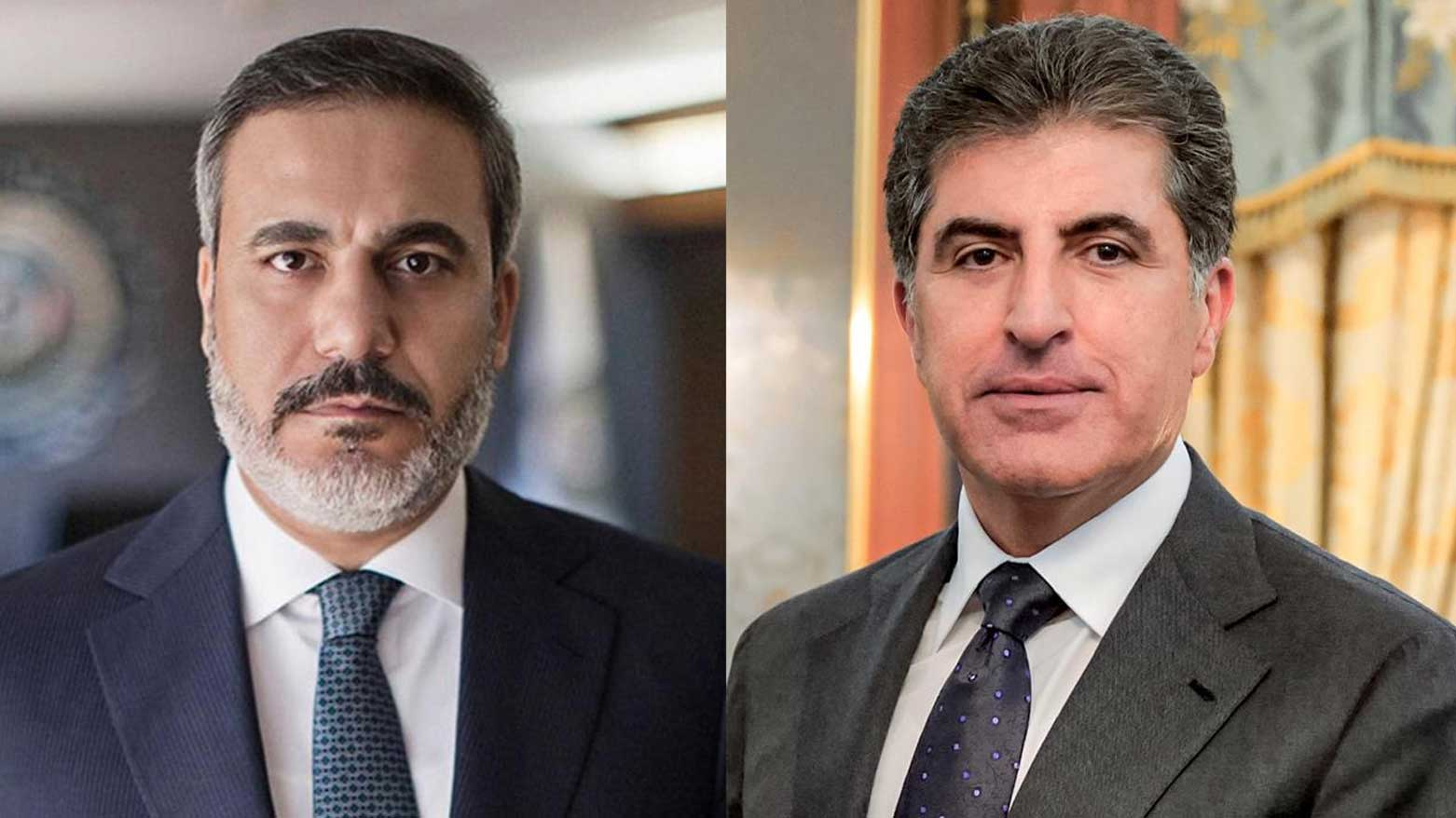 رئيس إقليم كوردستان يتلقى اتصالاً هاتفياً من وزير الخارجية التركي