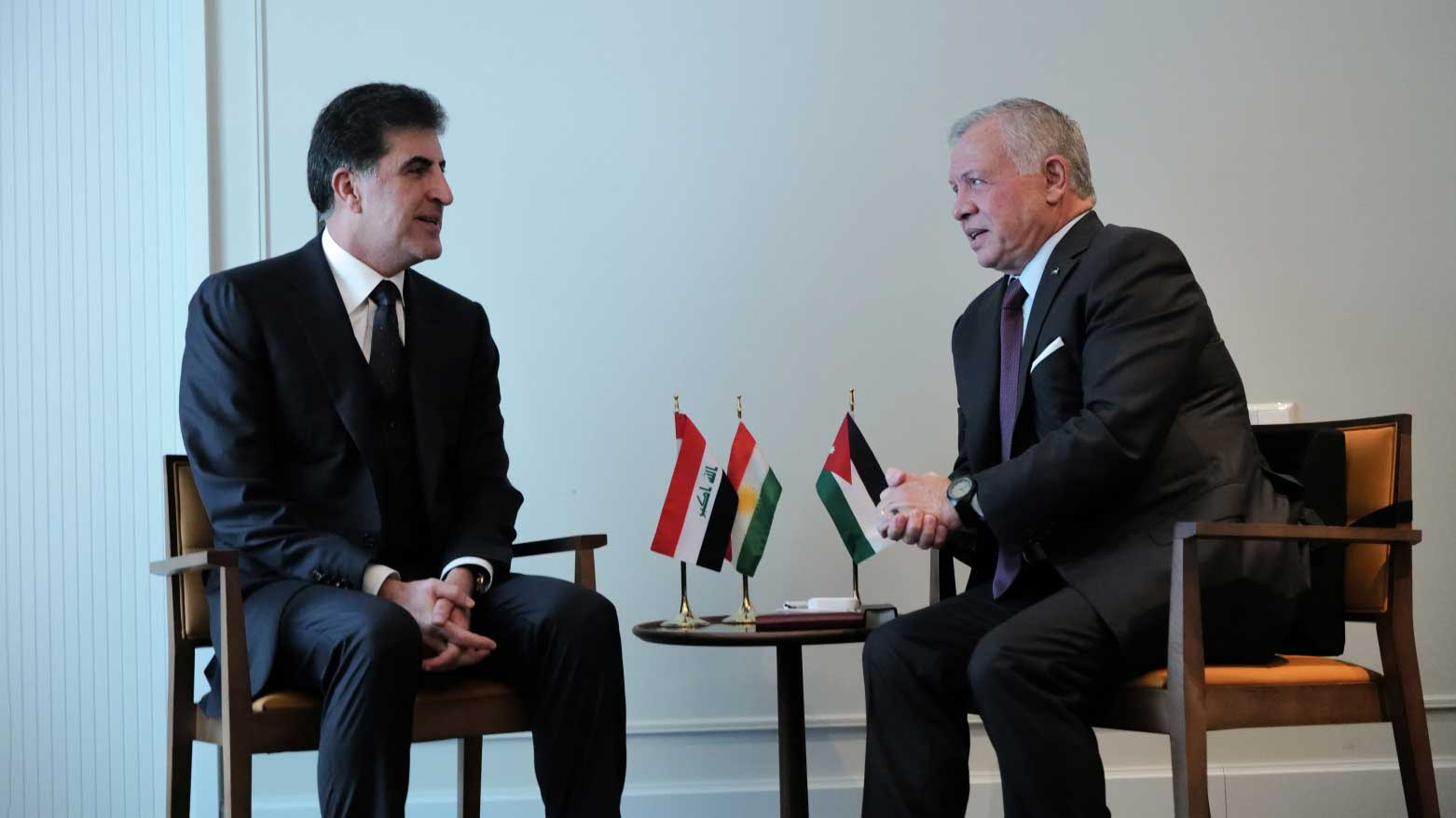 نيجيرفان بارزاني يتلقى رسالة من ملك الأردن