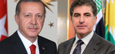 Erdoğan Phones Kurdistan Region President to Condole Fallen Peshmerga and Discuss Regional Stability